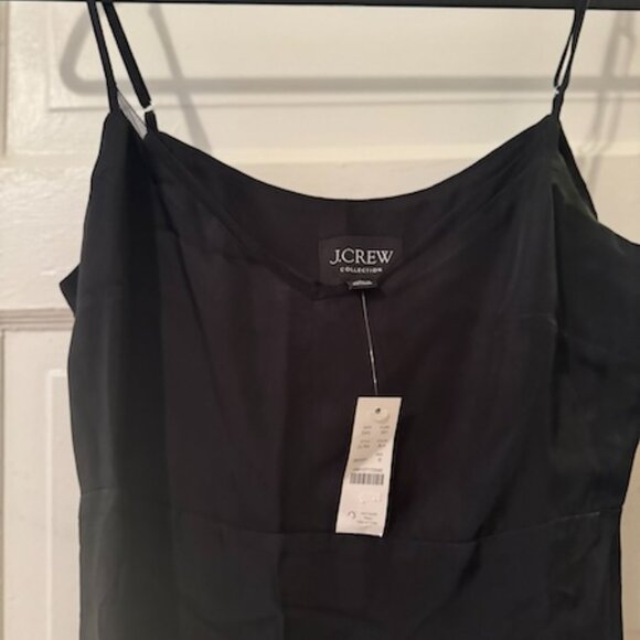 NWT J.Crew Natasha Slip Dress Black Size 6 - Picture 6 of 8